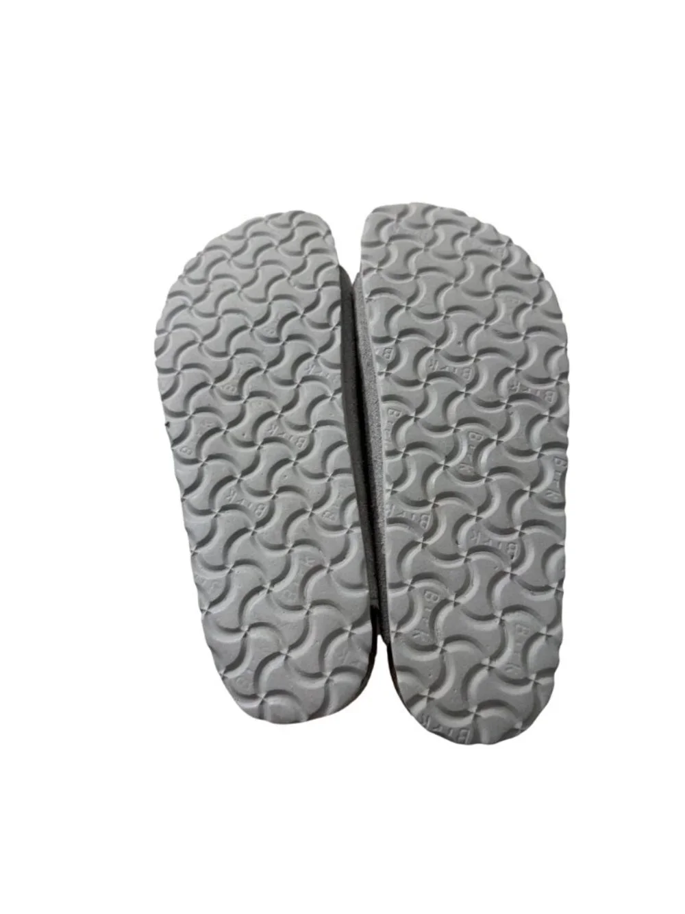 Birkenstock Arizona Shearling Suede Gray Sandals Womens Size 9